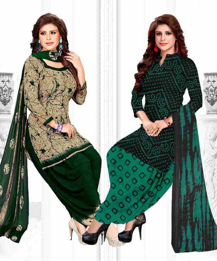 YASHIKA Crepe Solid Printed Salwar Suit Material Price in India Buy YASHIKA Crepe Solid Printed Salwar Suit Material online at Flipkart