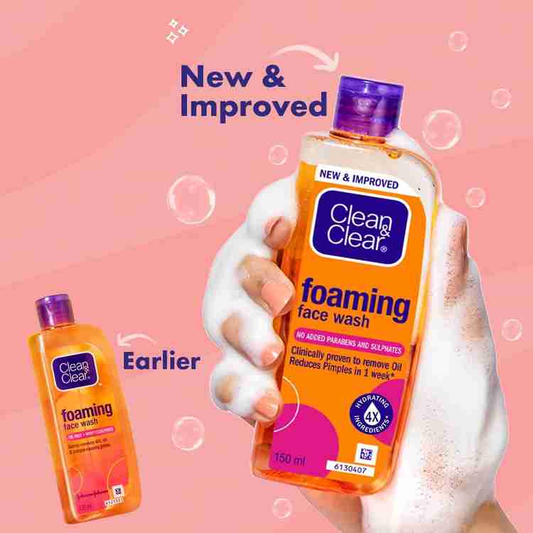 Clean Clear Foaming For Oil And Pimples Face Wash Price in