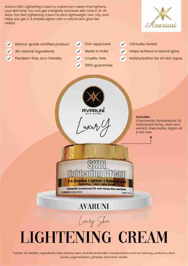 Avaruni Skin Lightening Cream Price in India Buy Avaruni Skin