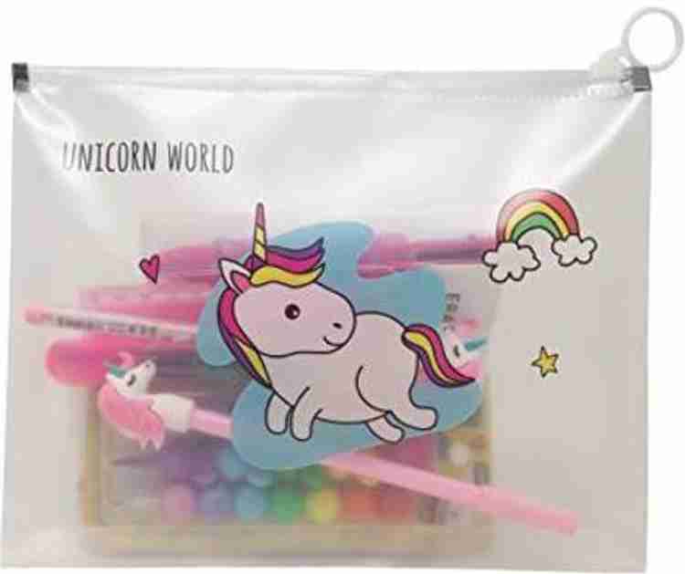 PARIVRIT Silicone Unicorn Style Clear Bag For Kids Random Design Unicorn Style Clear Bag For Kids Random Design Flipkart