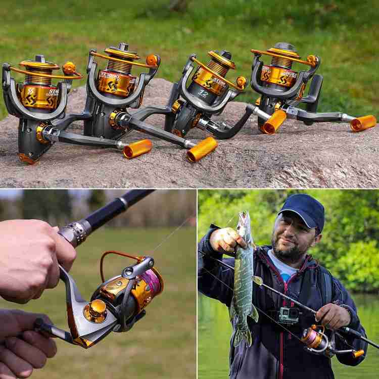 Syfer Fishing Reel Spinning Left/Right Interchangeable Spinner Gear High  Speed Smooth Bass Fishing Reels-ST1000 Price in India - Buy Syfer Fishing  Reel Spinning Left/Right Interchangeable Spinner Gear High Speed Smooth Bass  Fishing