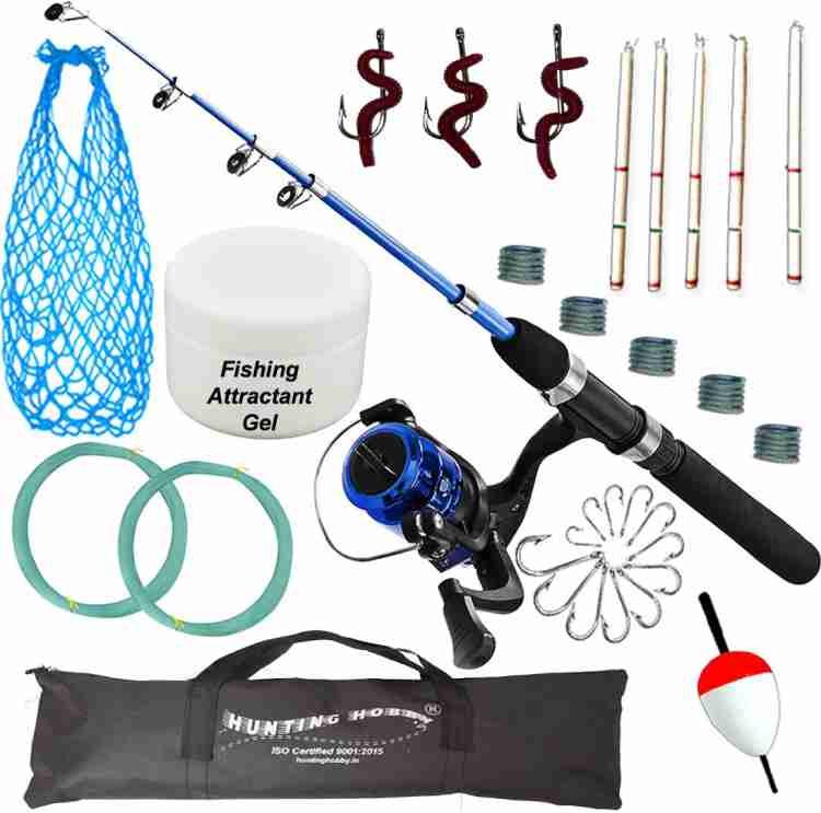 Hunting Hobby Fishing Spinning Rod,Reel,Accessories Complete Combo  (Beginners kit) Multicolor Fishing Rod