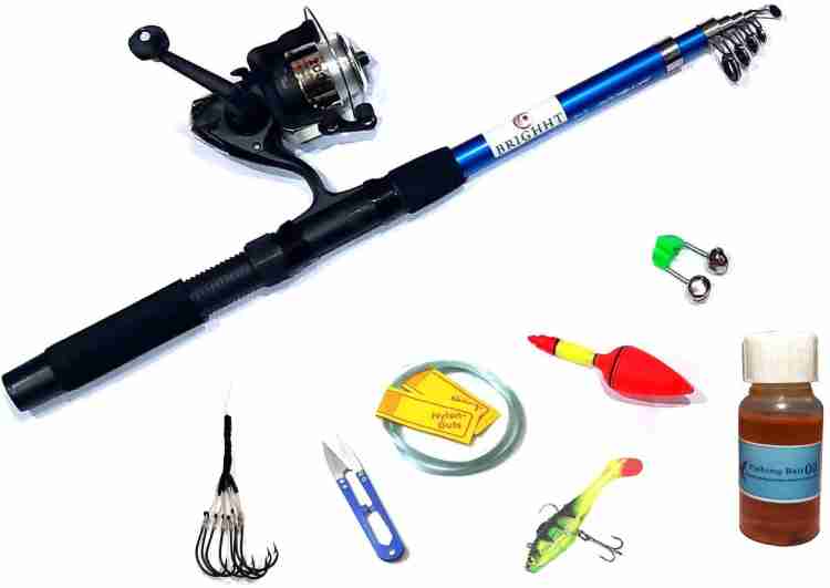 Brighht 7 ft Fishing Rod Set With Fish Attract Oil 7 ft Fishing Rod Set  With Fish Attract Oil Multicolor Fishing Rod Price in India - Buy Brighht 7  ft Fishing Rod