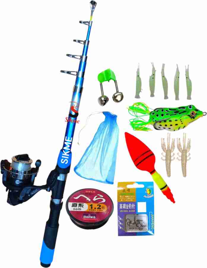Sikme 7-Foot Fishing Rod and Reel Combo Casting Excellence Blue Fishing Rod  Price in India - Buy Sikme 7-Foot Fishing Rod and Reel Combo Casting  Excellence Blue Fishing Rod online at