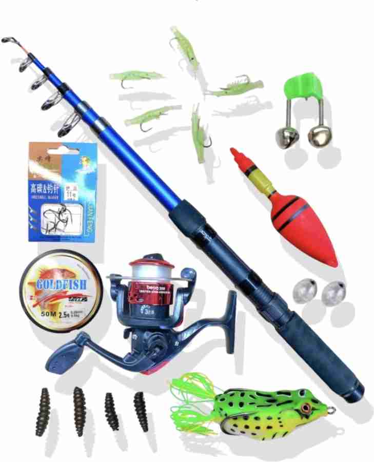 Abirs fishing rod 210 cm with fishing reel full set with fishing