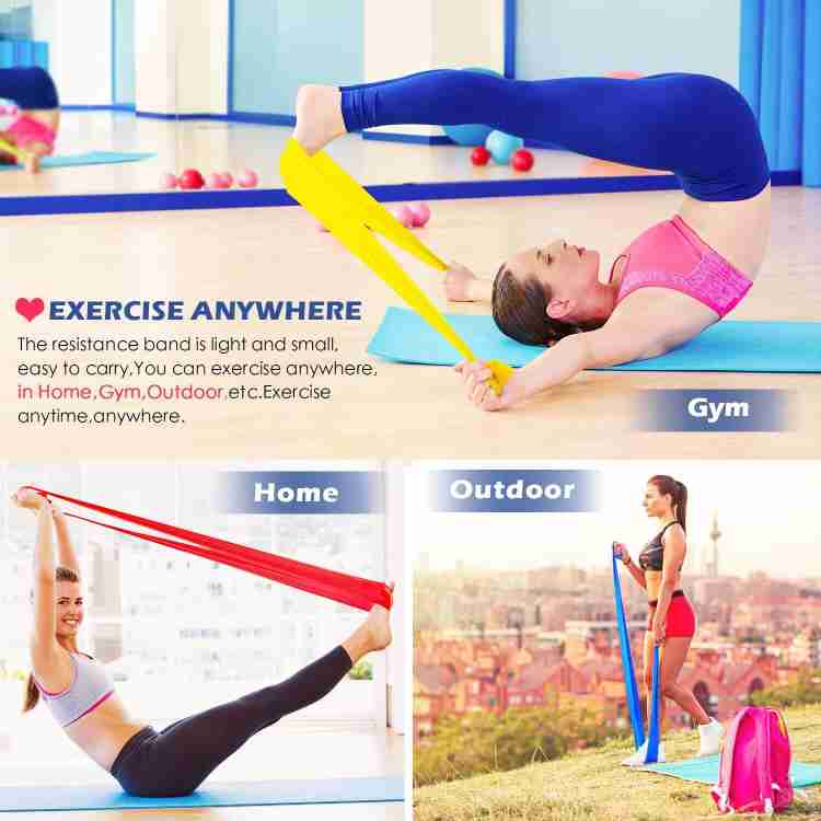 Khargadham TheraBands for Physical Therapy Stretching Home Fitness Yoga Resistance Band Buy Khargadham TheraBands for Physical Therapy Stretching Home Fitness Yoga Resistance Band Online at Best Price...