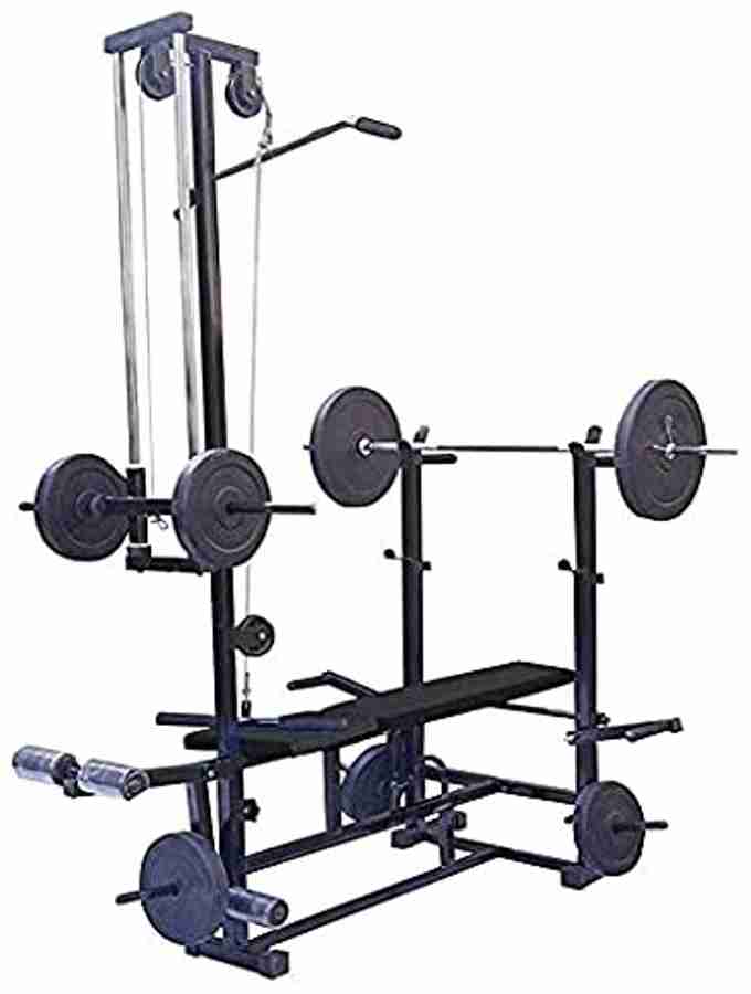 GoFiTPrO 20 in 1 Double Support Black Multipurpose Fitness Bench