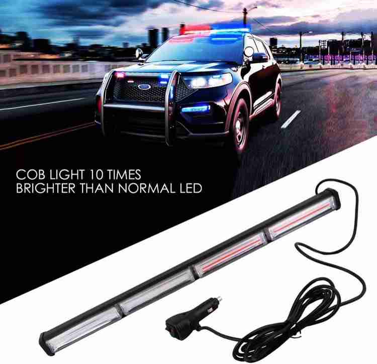RohanEshop Police Strobe Flash Red Blue Light Bar 24 Inch 42W Car