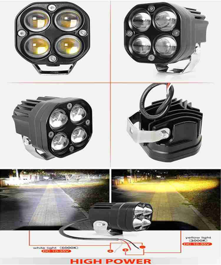 MATIES 72W 4LED Fog light Waterproof Fit For Truck SUV Bike For