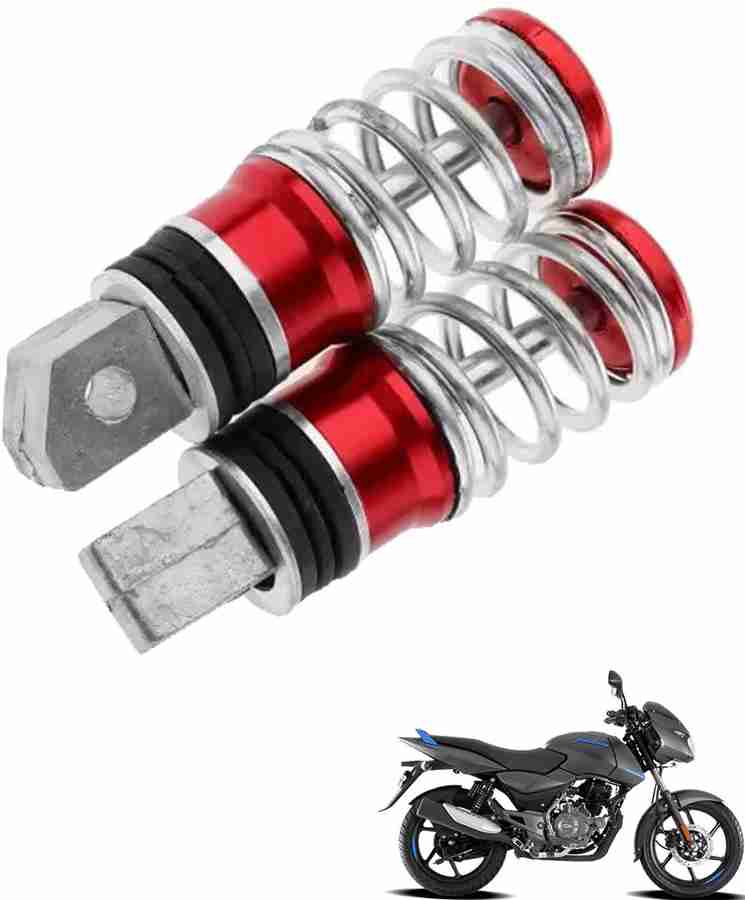Generox Permium Quality Spring Foot Rest RED 2pcs For Pulsar 125