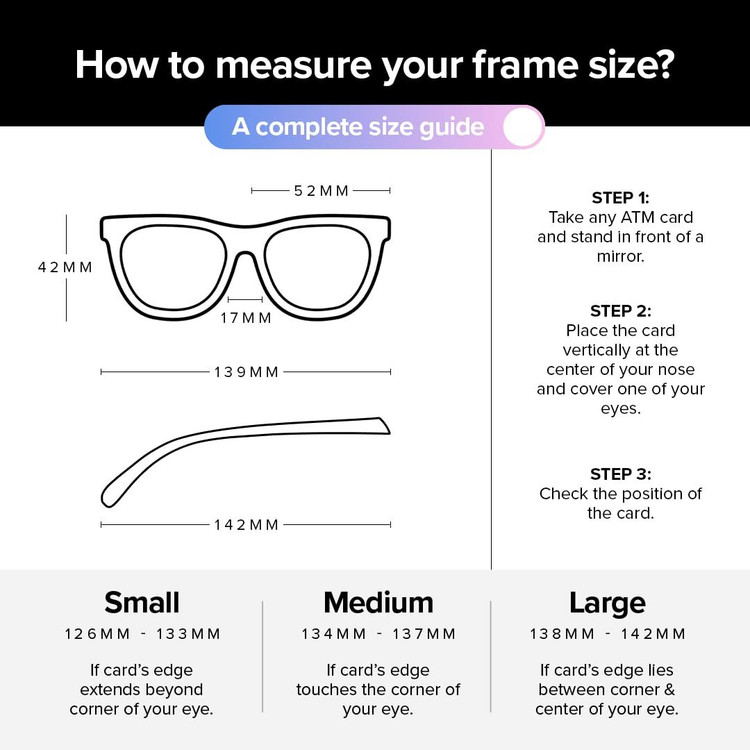 Chart How To Check Glasses Size How To Check Eyeglass Frame Size