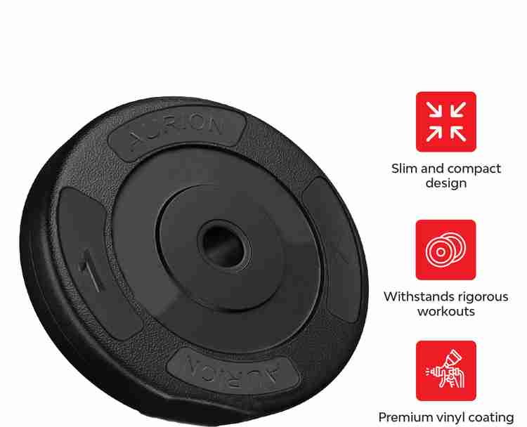 Aurion 20 kg vinyl plates for home gym hot sale