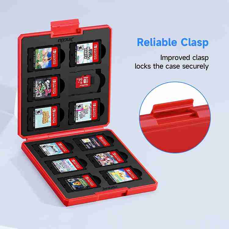 Game storage case outlet for nintendo switch