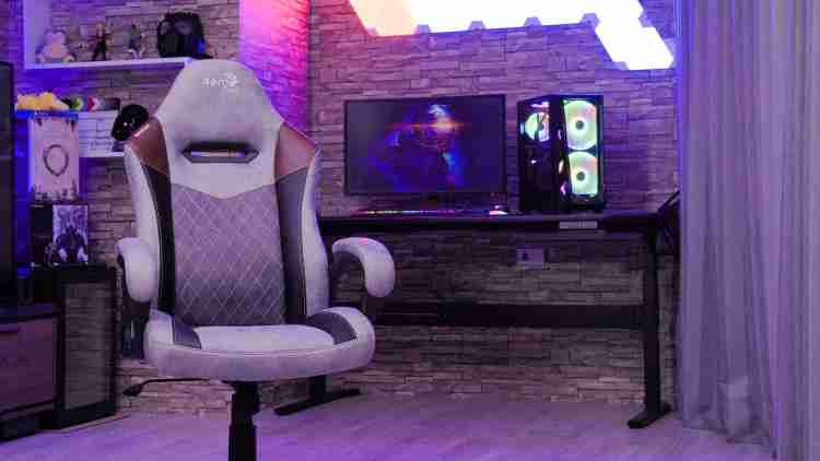 AeroCool Duke Aero Suede Ash Black Gaming Chair Price in India