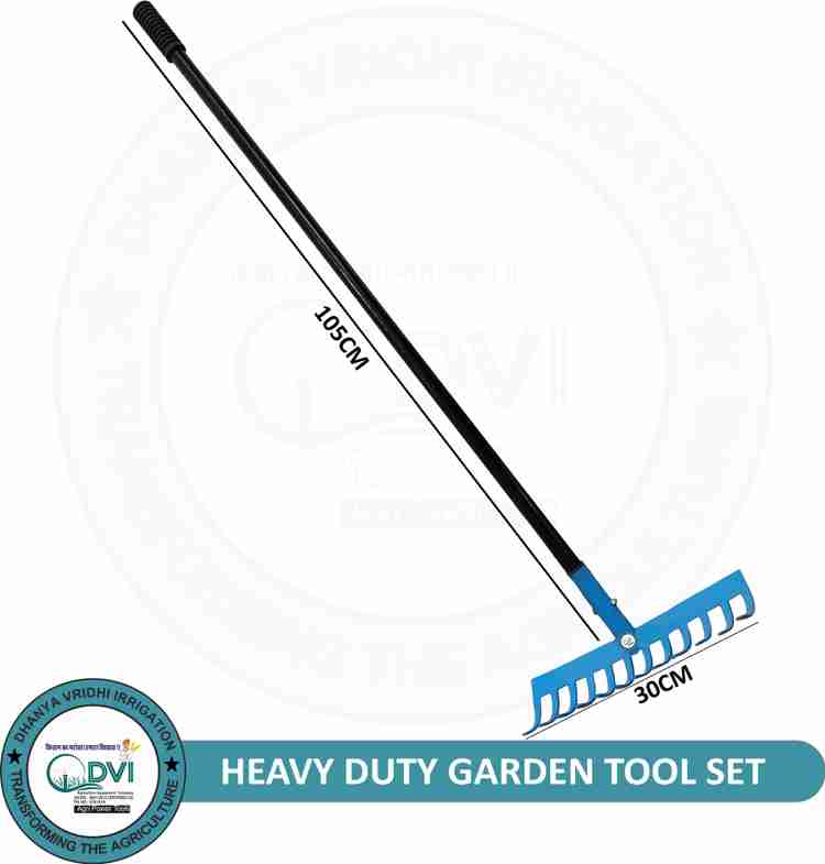 Heavy duty shop metal rake