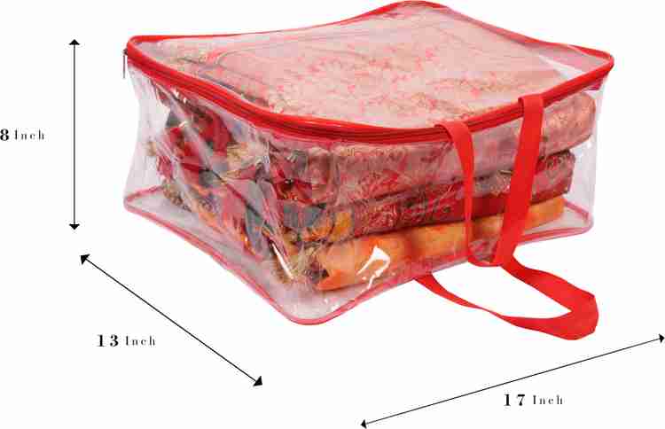 Transparent clothes top storage bags