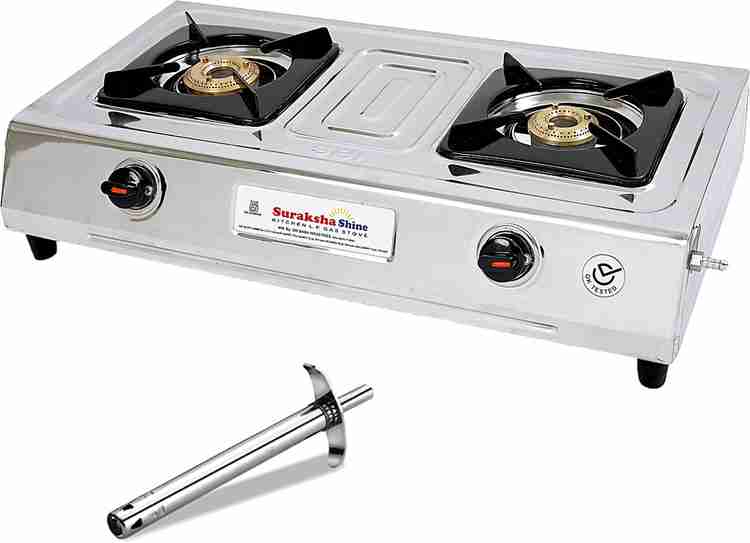 Suraksha Shine Butterfly with Gas Lighter Stainless Steel Manual