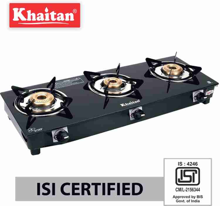 Khaitan gas stove best sale 3 burner price
