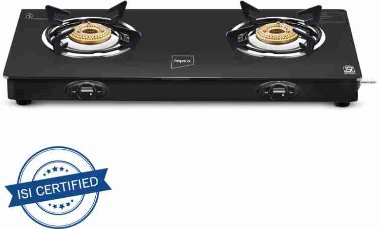 IMPEX Specta 2B Ignite Glass Top 2 Burner Stove Glass Automatic Gas Stove Price in India Buy IMPEX Specta 2B Ignite Glass Top 2 Burner Stove Glass Automatic Gas Stove online