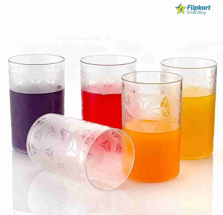 Flipkart SmartBuy (Pack of 6) PRISM GLASS SET PLASTIC GLASS WATER