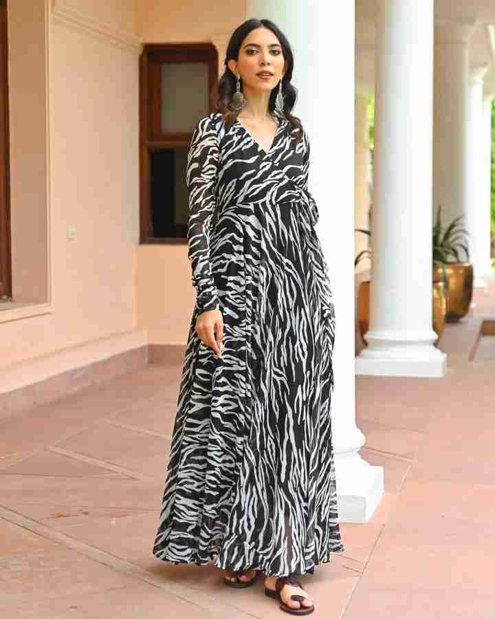 Black maxi dress flipkart 2025