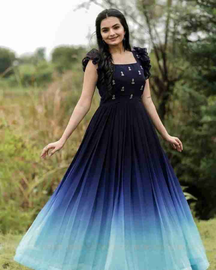 Flipkart long gown with price best sale