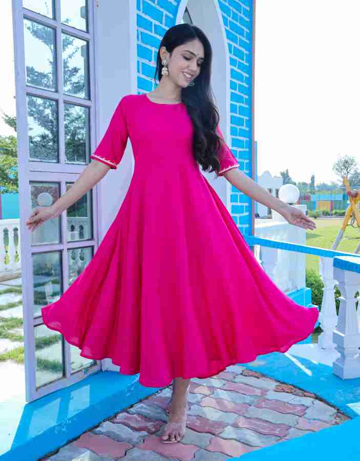 Flipkart hotsell red gown