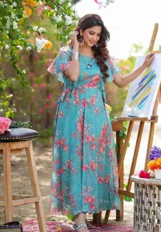 Buy Blue Dresses for Women by TRILLMIXA Online