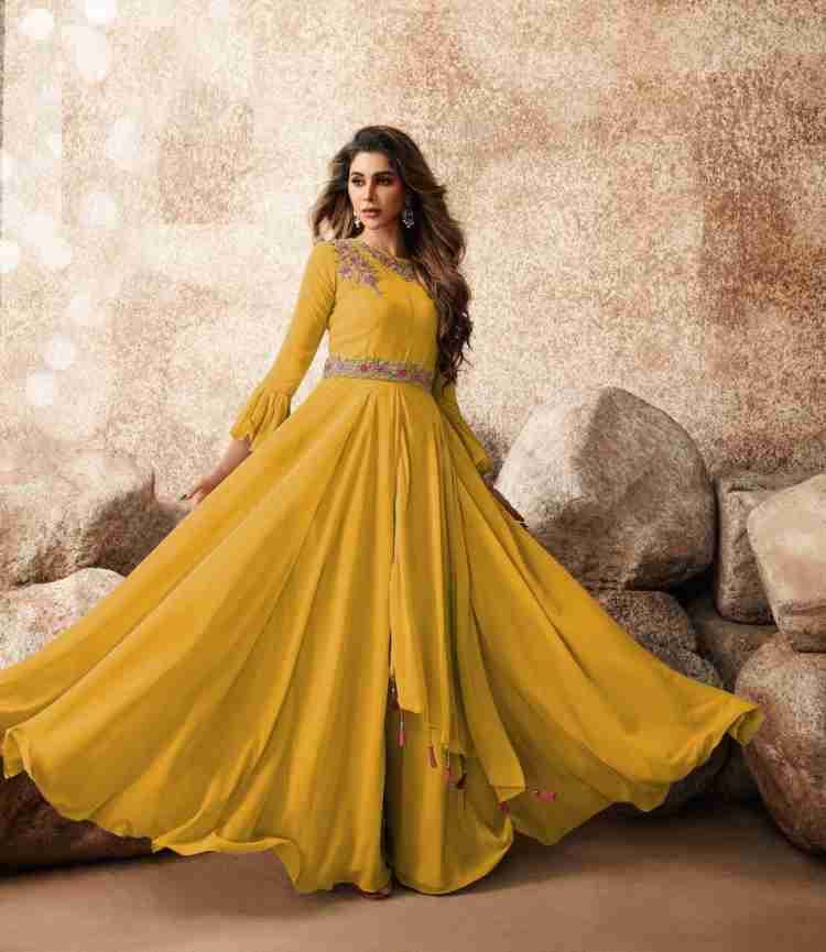 Flipkart clearance silk gown