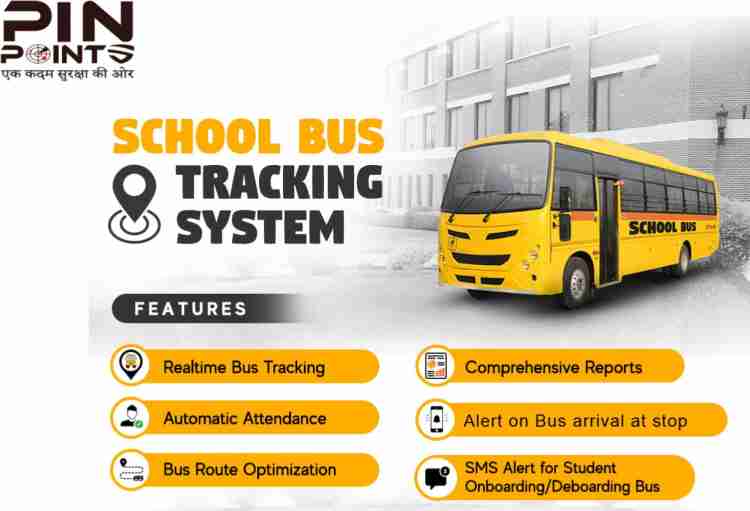 PINPOINTS OBD Wireless GPS School , Employee Pick and Drop bus