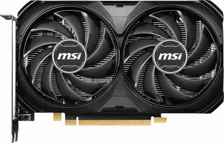 MSI NVIDIA GeForce RTX 4060 Ti Ventus 2X Black 8G OC 8 GB GDDR6 Graphics Card MSI Flipkart