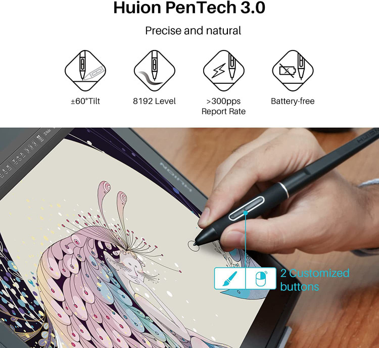HUION 液晶ペンタブレット Kamvas Pro 16（2.5K）QHD HUION Kamvas pro 16