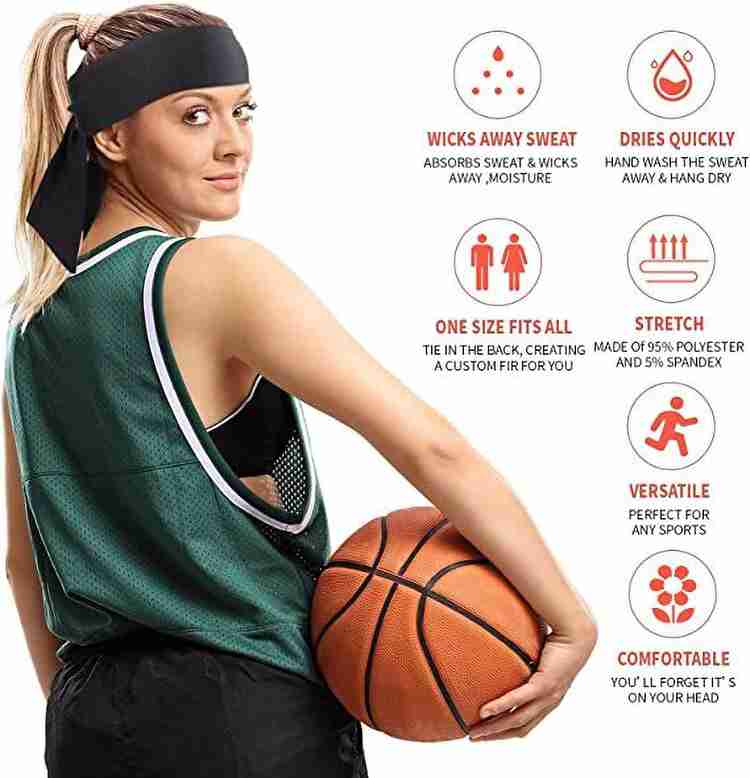 PATIKIL Sweatbands Headband Wristband, 6 Set/18Pcs Sweatband Terry Cloth For Sports Basketball Tennis Athletic Gym Working Out, Fruit Green, White