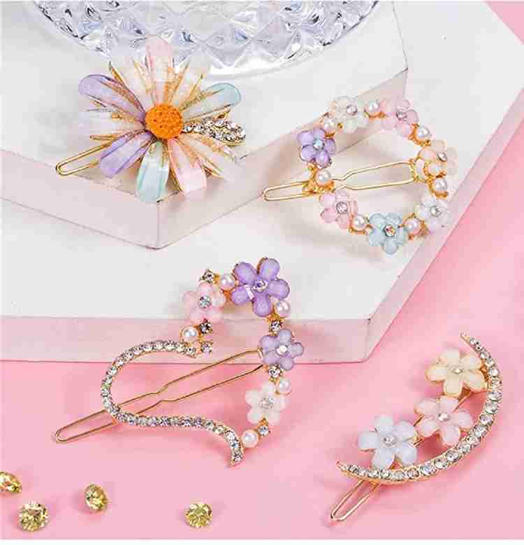 Flower hair pins for girls store
