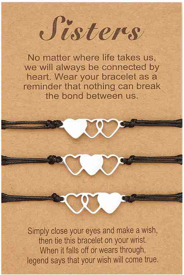 HASTHIP Set of 3 Friendship Bracelet Sisters Bracelets Best Friend Friendship Bracelets Hair Accessory Set Price in India Buy HASTHIP Set of 3 Friendship Bracelet Sisters Bracelets Best Friend Friends...