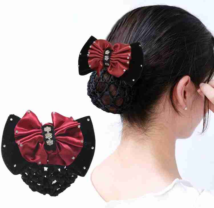 Hair snood barrette deals