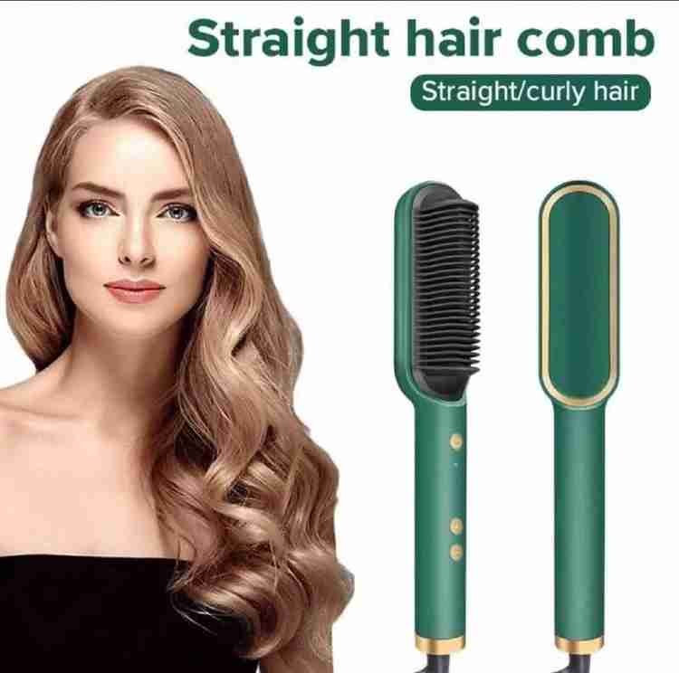MG TRADING Hair straightening comb For straighten curly or wavy hair Hair Straightener Brush MG TRADING Flipkart