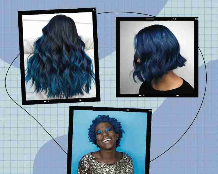 Green blue wig best sale