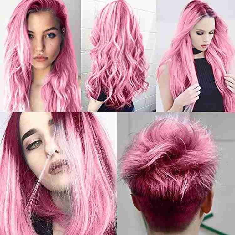 ADJD purple baby pink temporary hair highlight wax Hair Color PURPEL BABY PINK Price in India Buy ADJD purple baby pink temporary hair highlight wax Hair Color