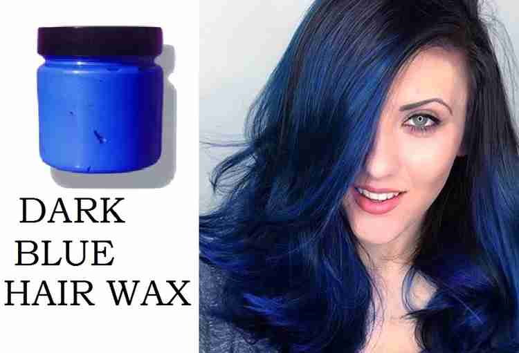 GABBU Washable BLUE hair color wax for holding colourful hair style DARK BLUE Price in India Buy GABBU Washable BLUE hair color wax for holding colourful hair style DARK