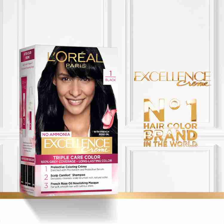 Loreal hair colour black deals