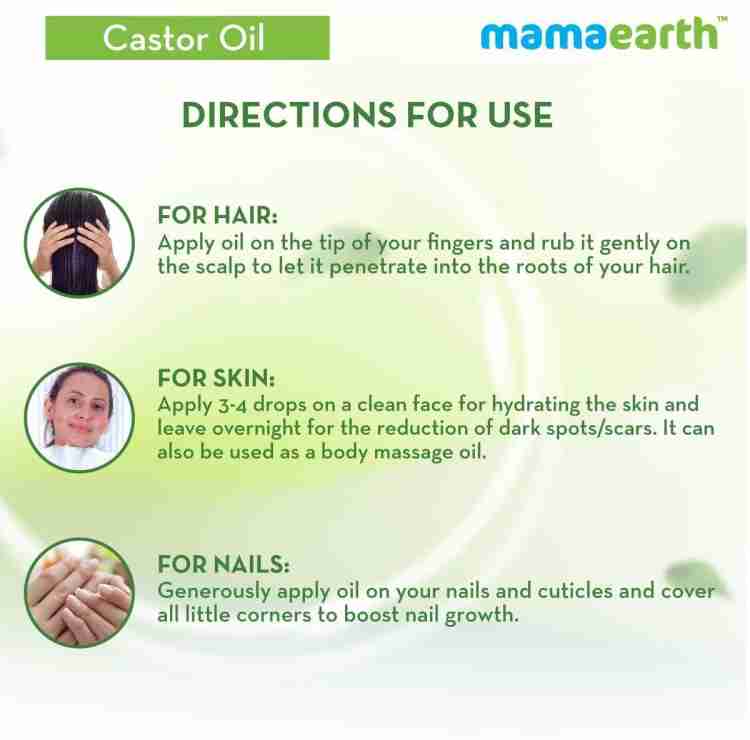 Mamaearth on sale castor oil