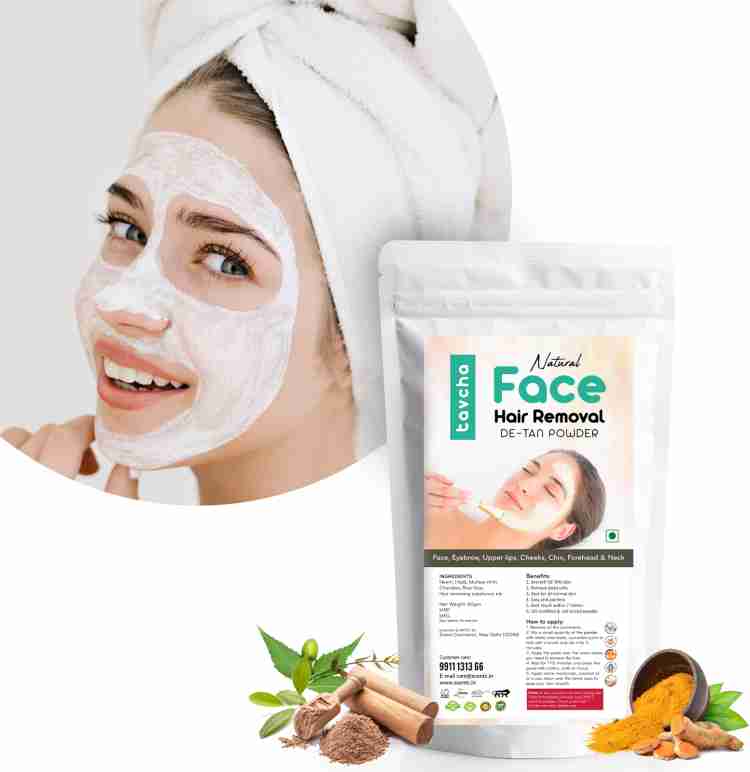 tavcha Natural Face Hair Removal DE TAN Powder 100 Natural