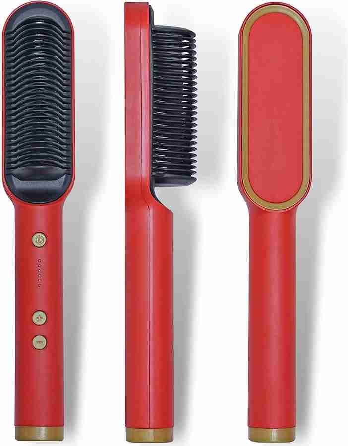GROWBIG Hair Straightening Brush Hair Straightening Brush Built With Iron Comb Hair Straightener Machine for Women Men Hair Styler Hair