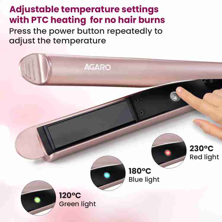 AGARO Hair Straightener and Curler 2 in 1 Twist Angled Plates Hair Straightener AGARO Flipkart