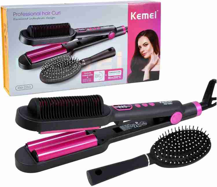 Kemei KM 2263 CURL KM 1291 Hair Straightener Kemei Flipkart