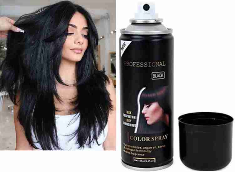 Black hair hotsell spray dye