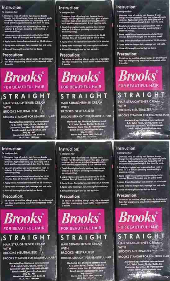 Brooks BRKS Hair Straightener cream With Neutralizer 6pc 60ml each Price in India Buy Brooks BRKS Hair Straightener cream With Neutralizer 6pc 60ml each Online In India Reviews Ratings Features Flipka...