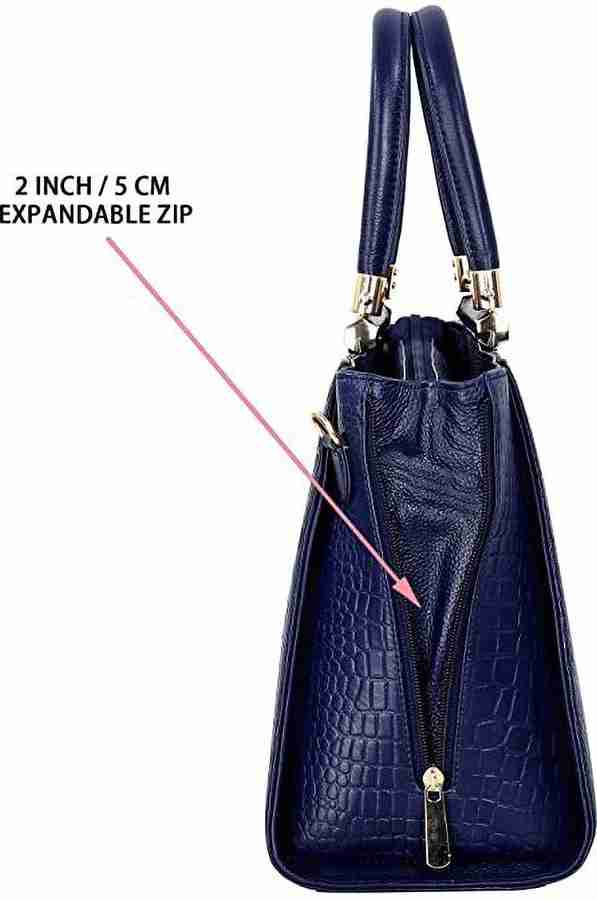 Navy blue patent leather handbag sale online