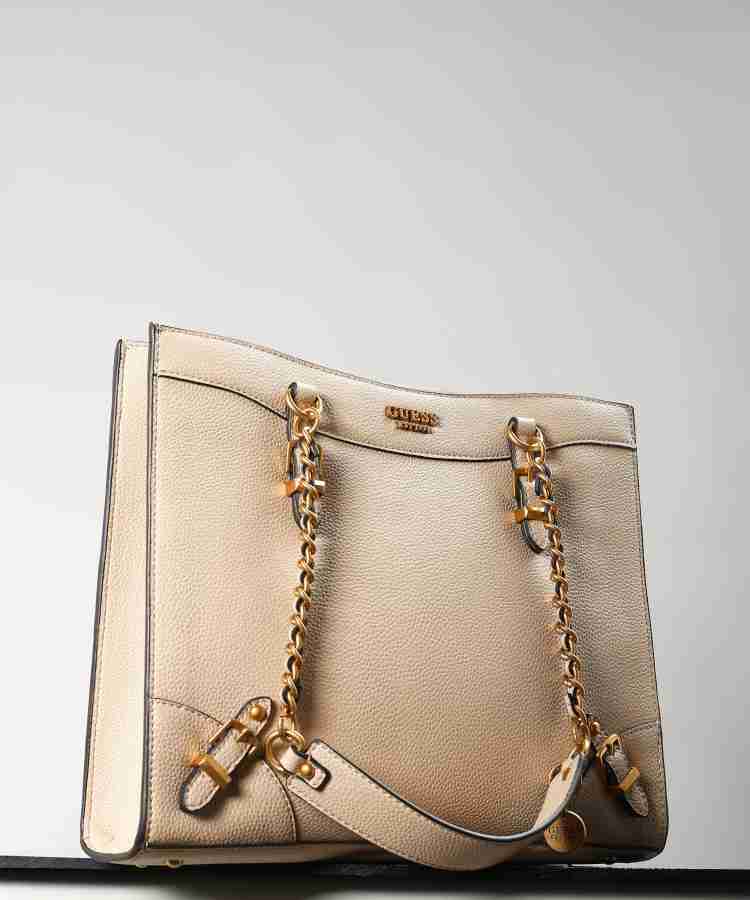 Buy GUESS Women Black Shoulder Bag Beige Online Best Price in India Flipkart